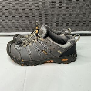 Keen Womens Targhee II Waterproof Hiking Shoes Size 3 Gray/Yellow